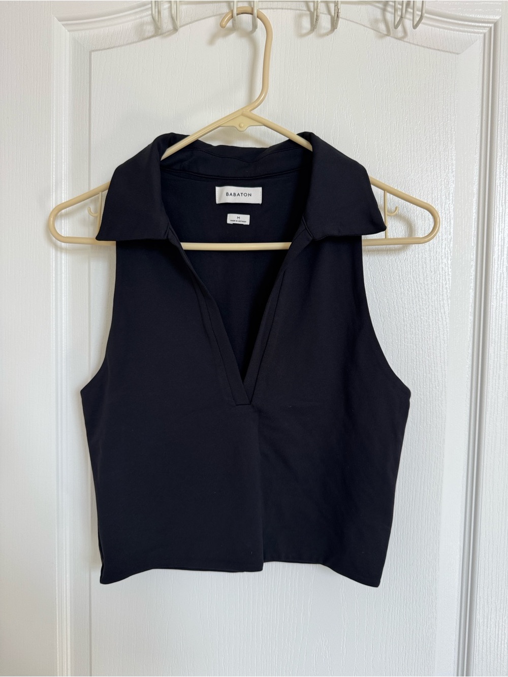 Babaton Black Collar Tank Top